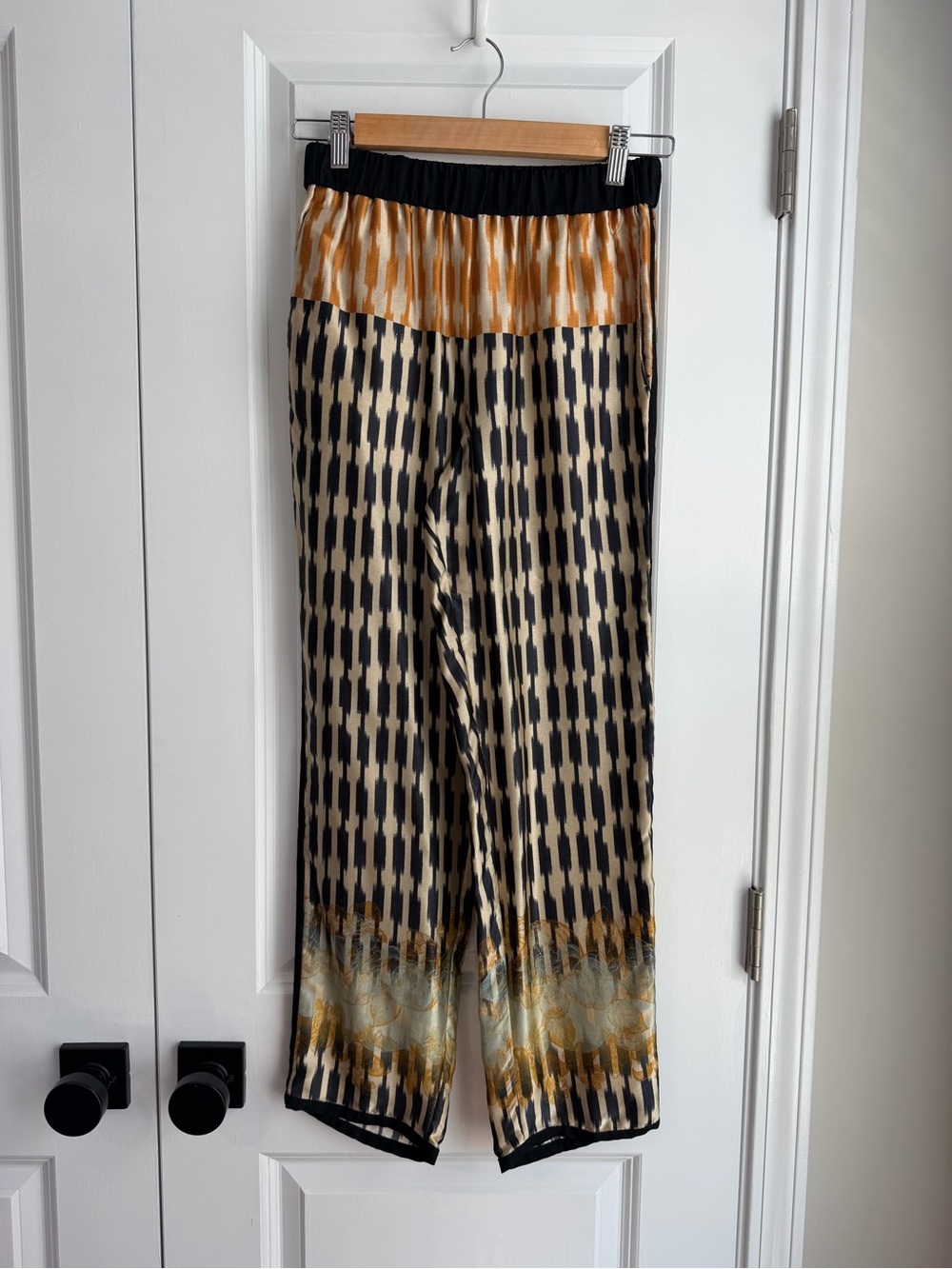Giada Forte Women’s Printed Silk Pant Notte Size 0/US2